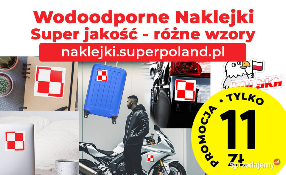 Naklejka Wodoodporna Polska Szachownica lotnicza Kraków
