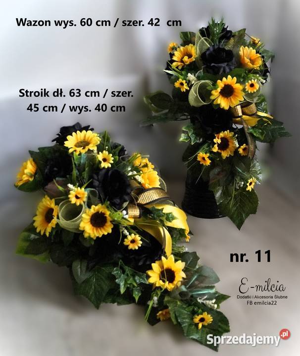 Komplet Stroików na Pomnik Cmentarz Wazon i Zielona Góra