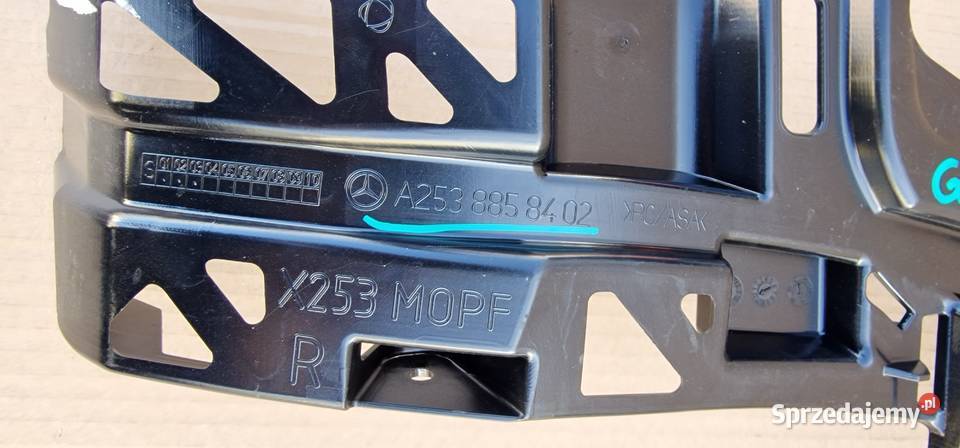 MERCEDES GLC W253 ŚLIZG ZDERZAKA PRAWY TYŁ Części Bieleń