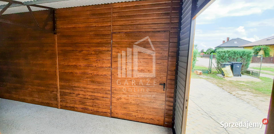 GARAŻ BLASZANY 9m x 7m dwuspad 2x Brama 2x drzwi dolnośląskie Wrocław