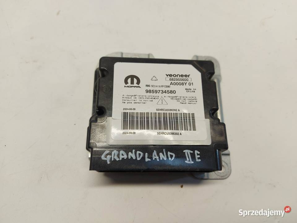 OPEL Grandland II 2024 Moduł sterownik Airbag osobowe dolnośląskie sprzedam
