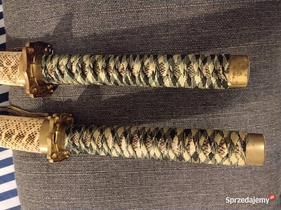 Zestaw 2 MIECZE SAMURAJSKIE stojak katana warmińsko-mazurskie Olsztyn