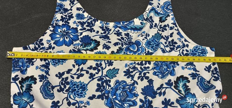 Sukienka w kwiatki M L Rozkloszowana  Warszawa