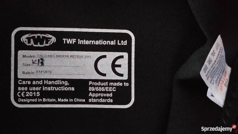 PIANKA NEOPRENOWA TWF DZIECIĘCA K13 Warszawa