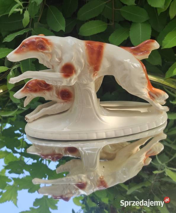 Charty rosyjskie Sitzendorf figura porcelanowa łódzkie