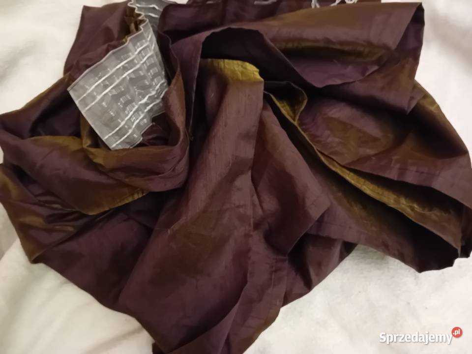 Zasłona ikea felicia kolor brąz z efektem złota Kraków