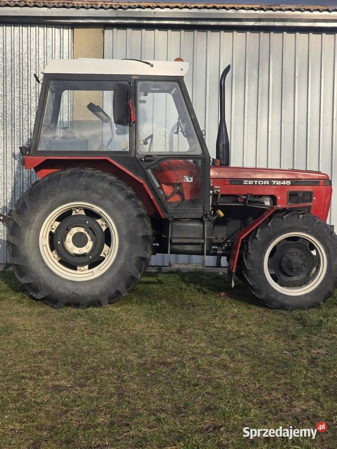Zetor 7245 z ładowaczem i osprzętem Przyczepa Gąski sprzedam