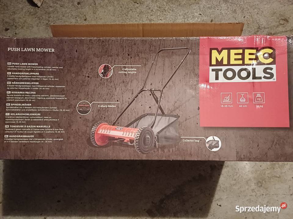 Kosiarka ręczna ze zbiornikiem marki Meec Tools Sosnowiec