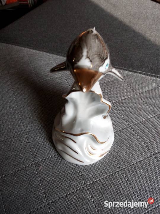 piękna porcelanowa figurka delfina Częstochowa