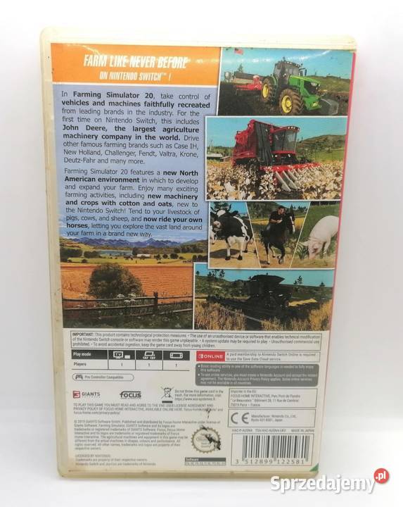 Gra Farming Simulator 20 Nintendo Switch Elbląg