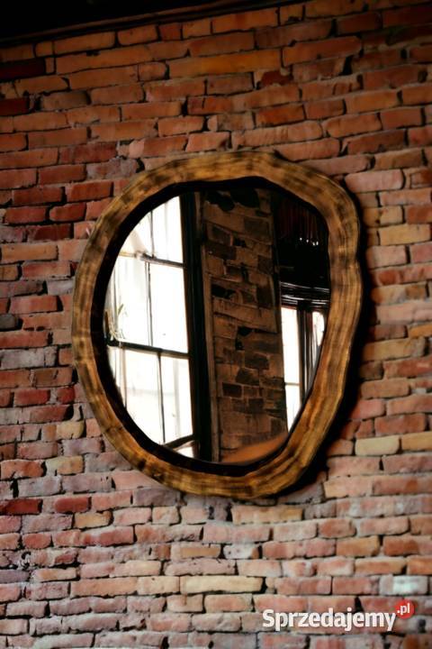 nowoczesne lustra okrągłe drewniane do łazienki Rzeszów