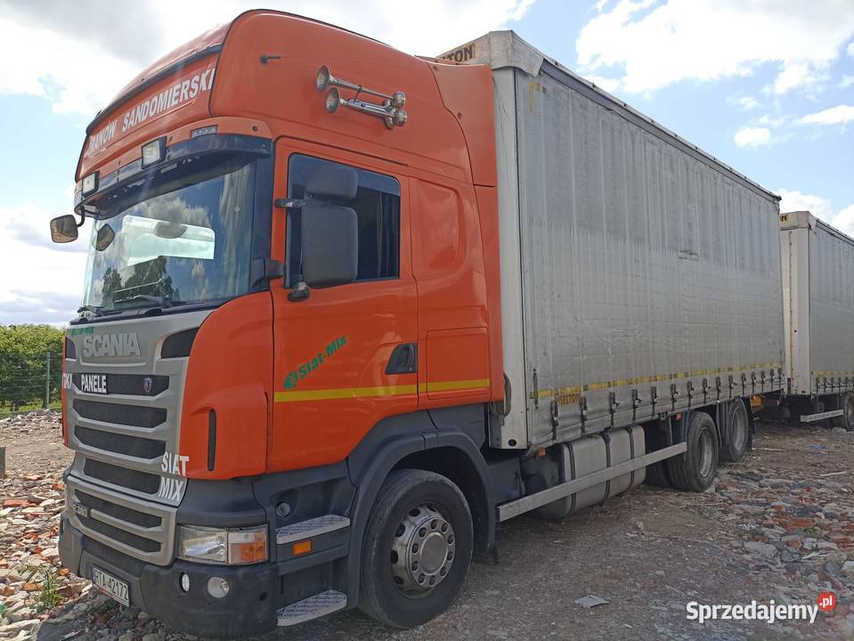 SCANIA R380 Tandem zestaw 2x77 JUMBO 14200kg Plandeki