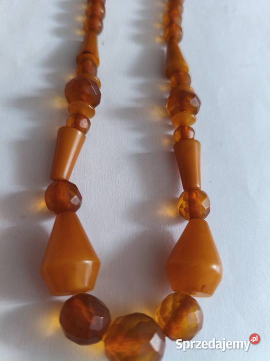 Naszyjnik Bakelit art deco