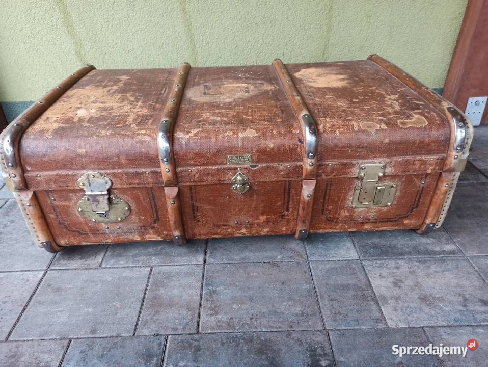 Walizka kufer Wilhelm Schugt antyk unikat Budzyń sprzedam
