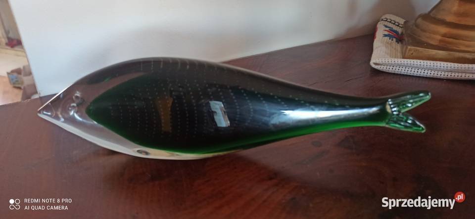 Figurka RybaUnikatowa Vintage FM Art Glass pomorskie Gdańsk sprzedam