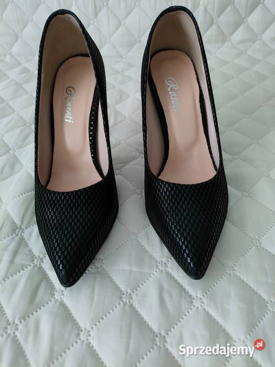 Czółenka na obcasie czarne rozmiar 36 Warszawa