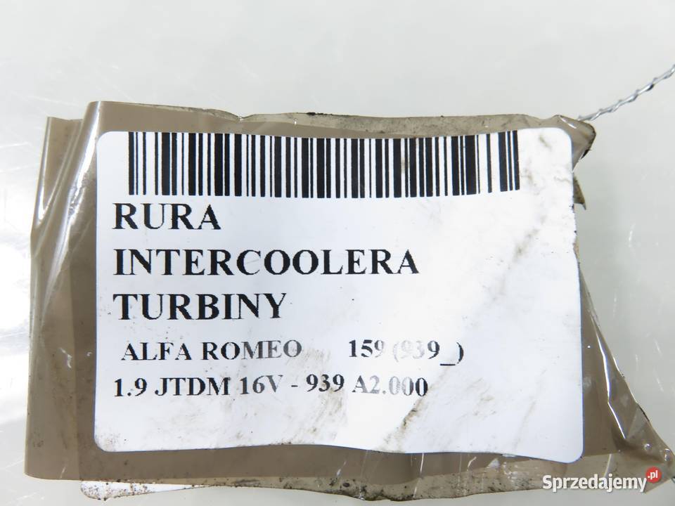 RURA INTERCOOLERA ALFA ROMEO 159 19 JTDM osobowe