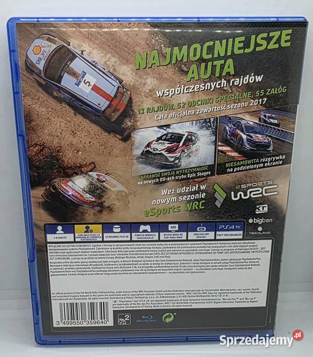 Gra WRC 7 4 warmińsko-mazurskie sprzedam