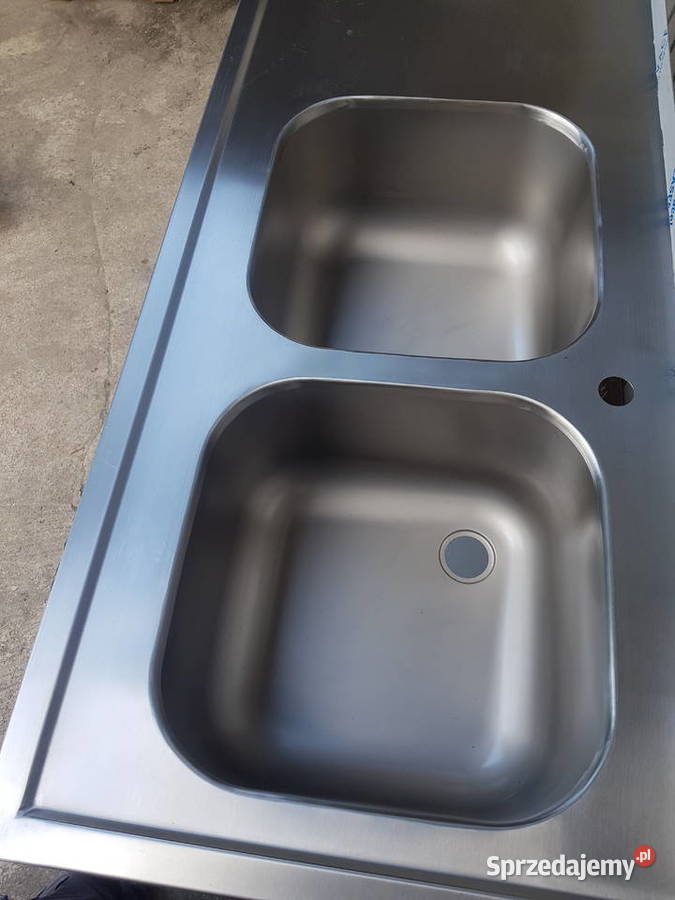 Zlew gastronomiczny dwukomorowy 160x60x85 Słupia Kapitulna