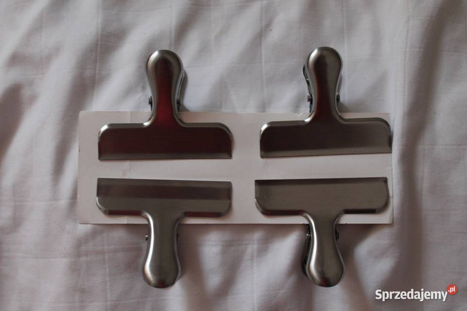 Klipsy zamykające metalowe 8 sztuk Nowinka