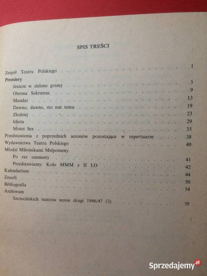 670 Szczecin Teatr Polski Kronika Sezonu