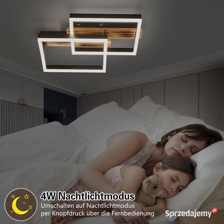 SEATAIN drewniana Lampa sufitowa LED 40W Bytom