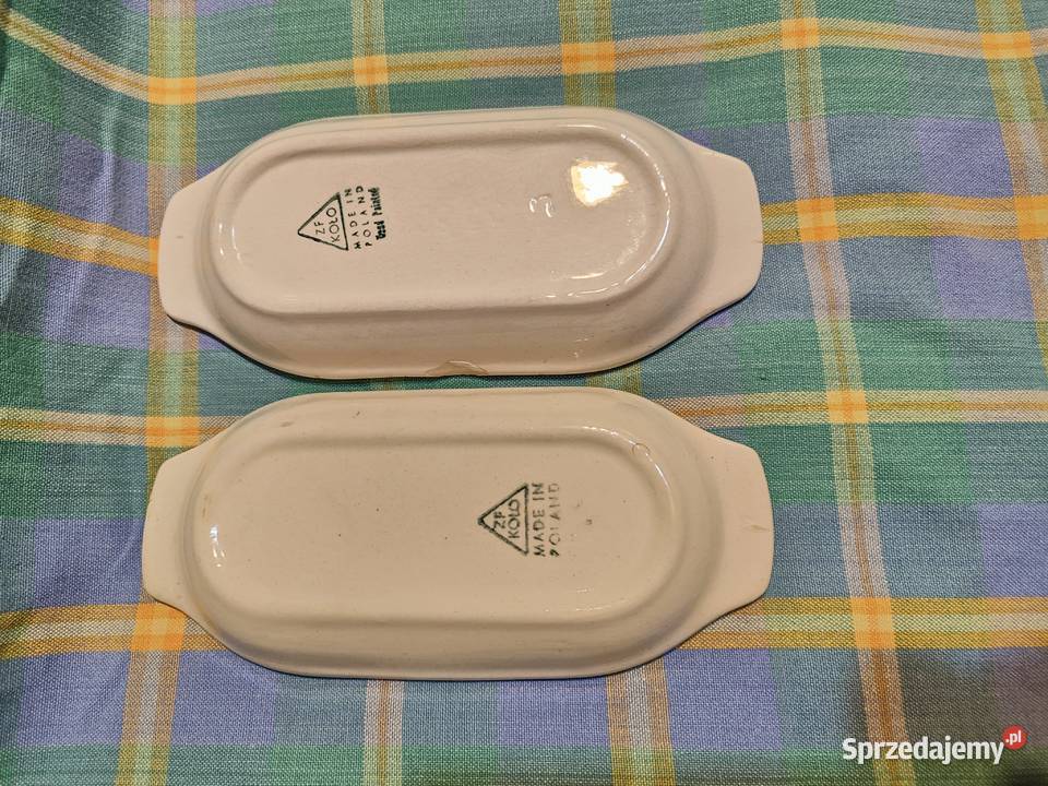 Fajans tacki ręcznie malowane Vintage KOŁO Porcelana i szkło Porcelana i szkło Lublin