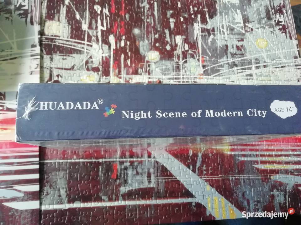 Puzzle Huadada 1000 el Night Scene of Modern Złotów
