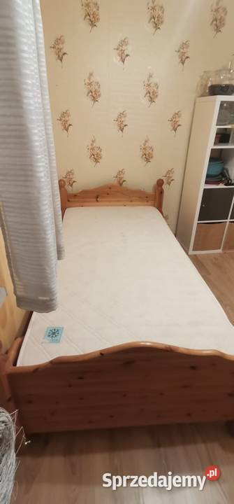 Łóżko drewniane z materacem100200 Sterdyń