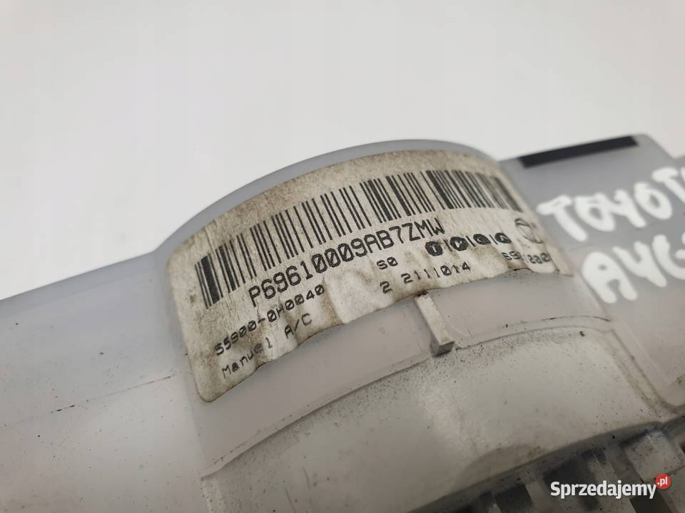 PANEL KLIMATYZACJI Toyota Aygo lift NAWIEWU osobowe lubelskie Rudka