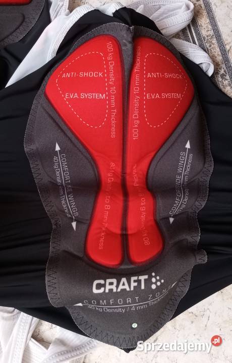 Craft spodenki rowerowe kolarskie na szelkch Kaski i odzież podkarpackie Sędziszów Małopolski