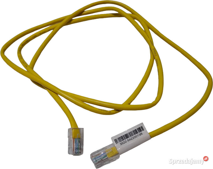 Kabel żółty RJ45RJ45 krosowy sieciowy UTP CAT5e Czeladź