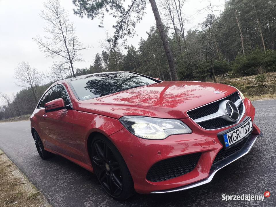 Mercedes E350 Coupe AMG 30 Diesel Skóry Full asystent pasa ruchu Ciechanowiec