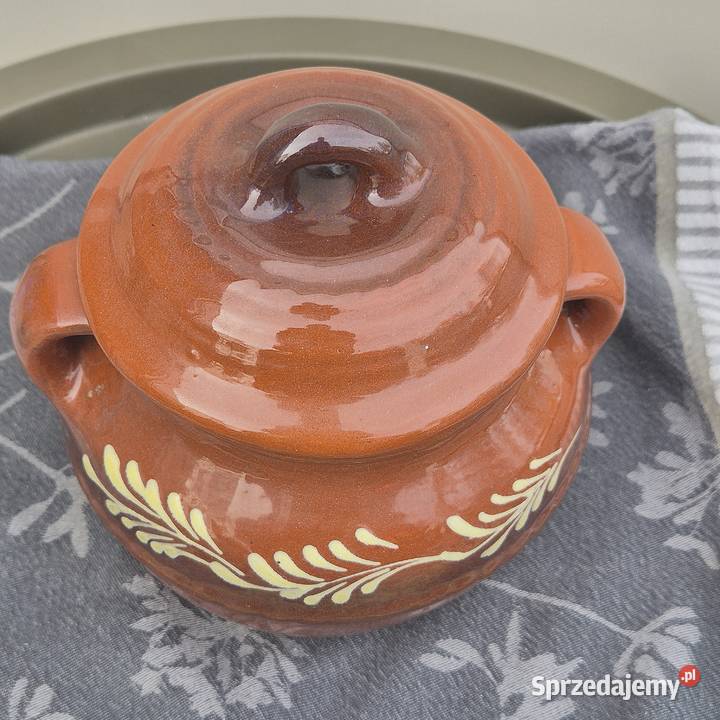 gliniane naczynie do zapiekania gliniany garnek Warszowice sprzedam