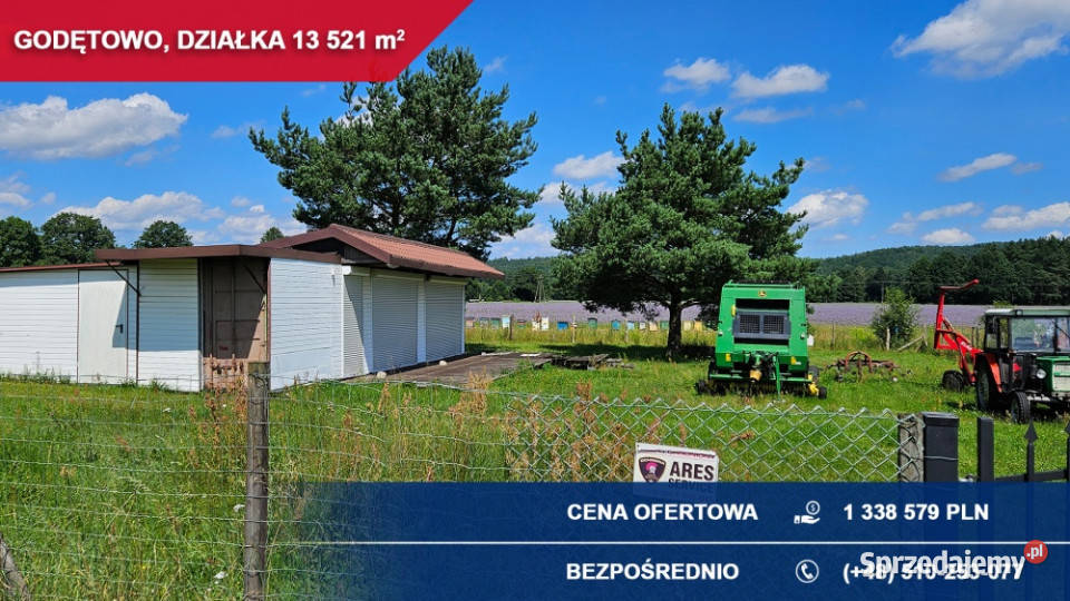 Działka 135 ha Godętowo gm Łęczyce trasie S6