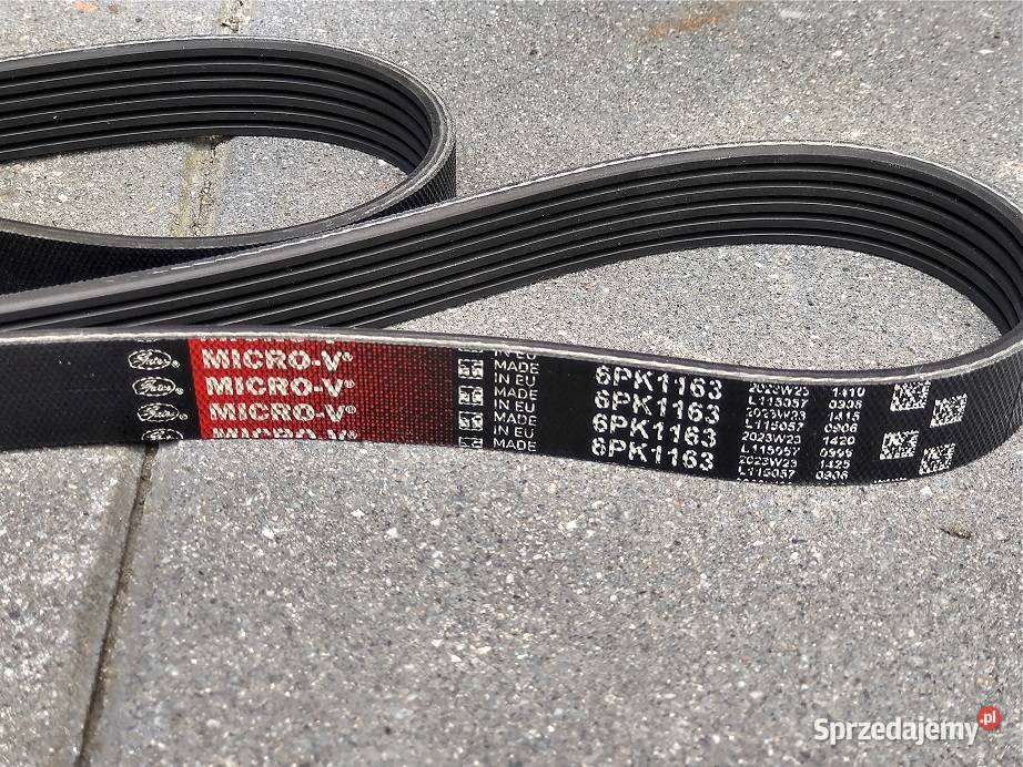 BMW pasek klinowy wielorowkowy Gates 6PK1163 osobowe Poznań
