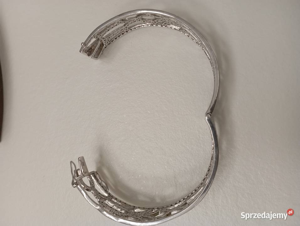 Bransoletka srebrna z cyrkoniami mazowieckie Radom