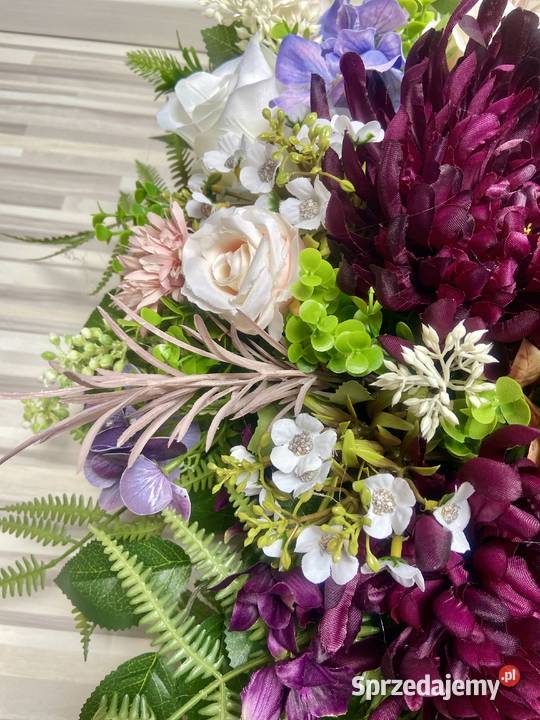 Kompozycja kwiaty sztuczne cmentarz Pozostałe Kalisz sprzedam