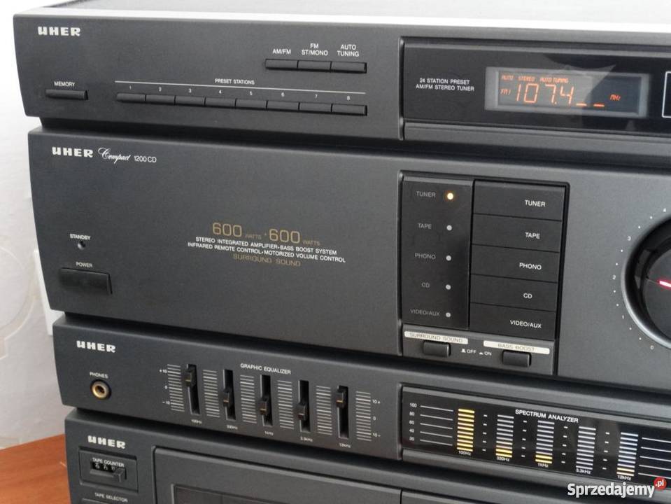 Wieża UHER 2 x 600 wat sprawna WYSYŁKA podkarpackie Jasło