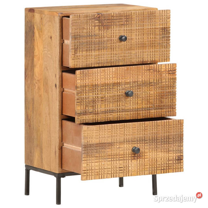 Szafka 40x30x75 lite drewno mango WM286560 Dom i Ogród