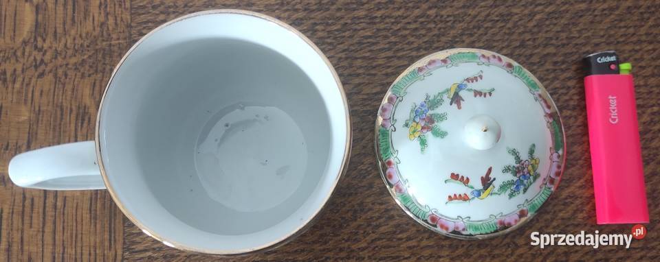 Famille Rose chiński kubek porcelanowy z Antyki, Sztuka, Kolekcje Warszawa