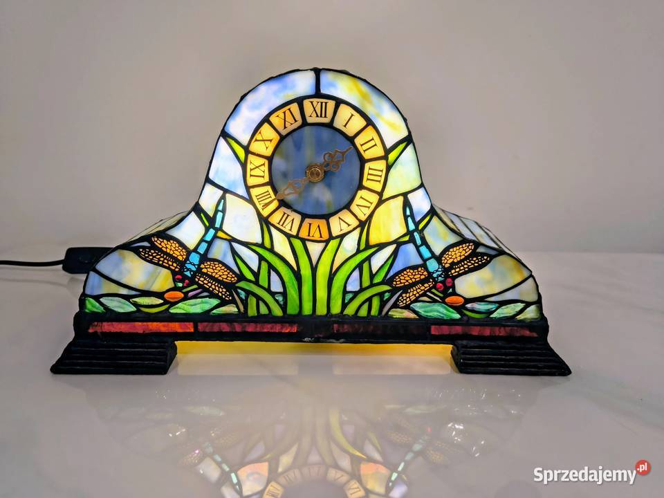 Tiffany lampa witrażowa stołowa nocna biurowa dolnośląskie Zaręba sprzedam