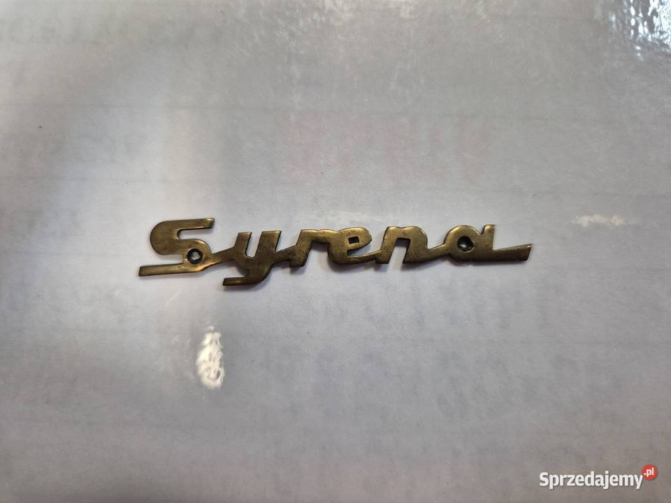 Emblemat syrena oryginał Dąbrowa Górnicza