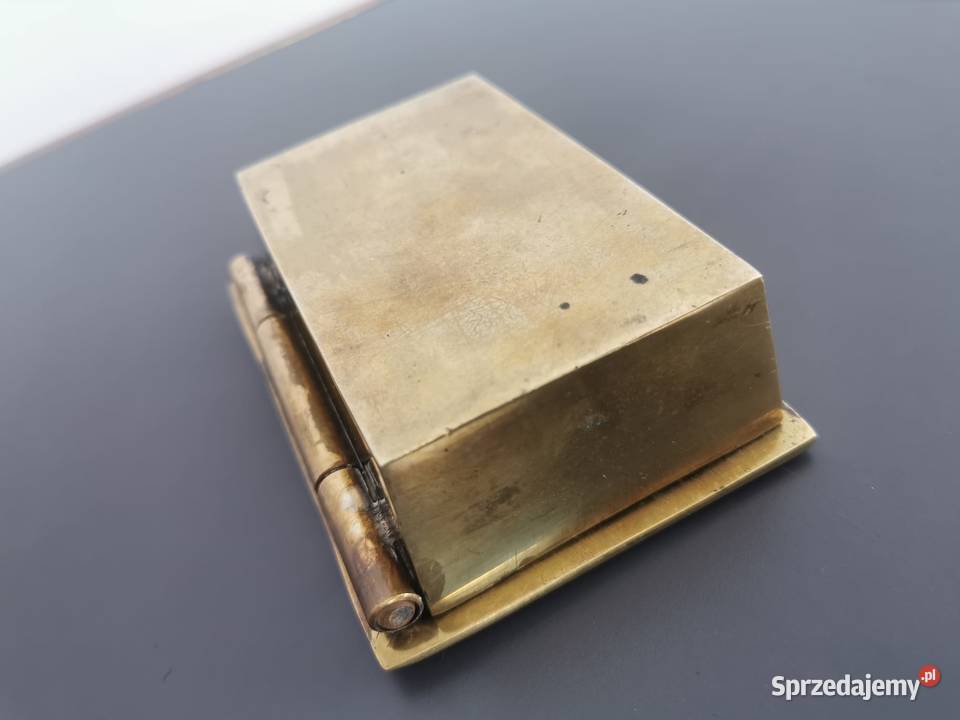 Solidna mosiężna szkatułka 816 g szkatuła na Rzeszów