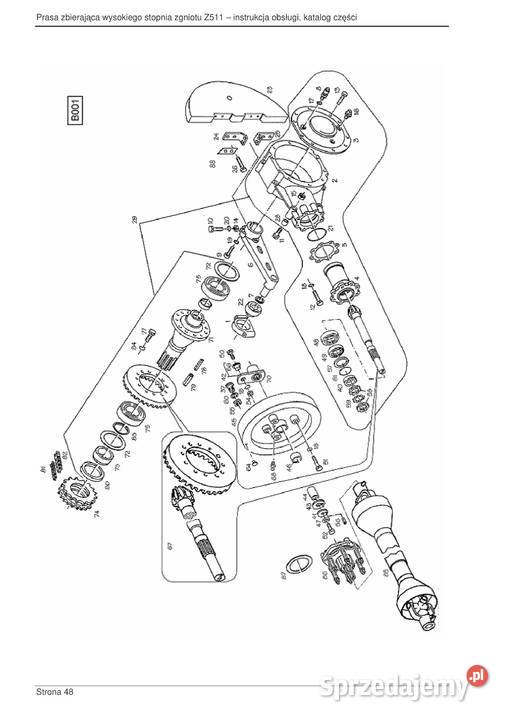 Instrukcja obsługi i katalog prasa zbierająca podkarpackie Stalowa Wola