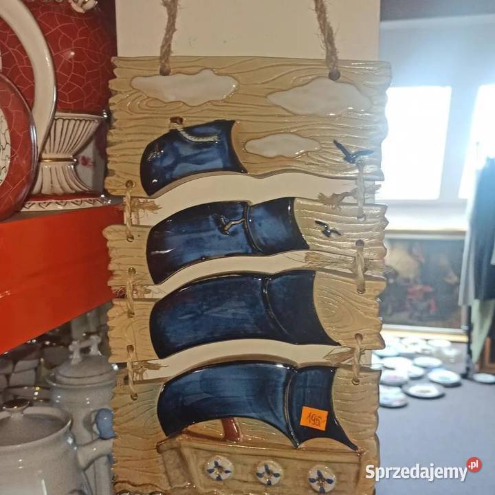 Kafel ceramiczny Żaglowiec Ręcznie malowany 4 Gdańsk