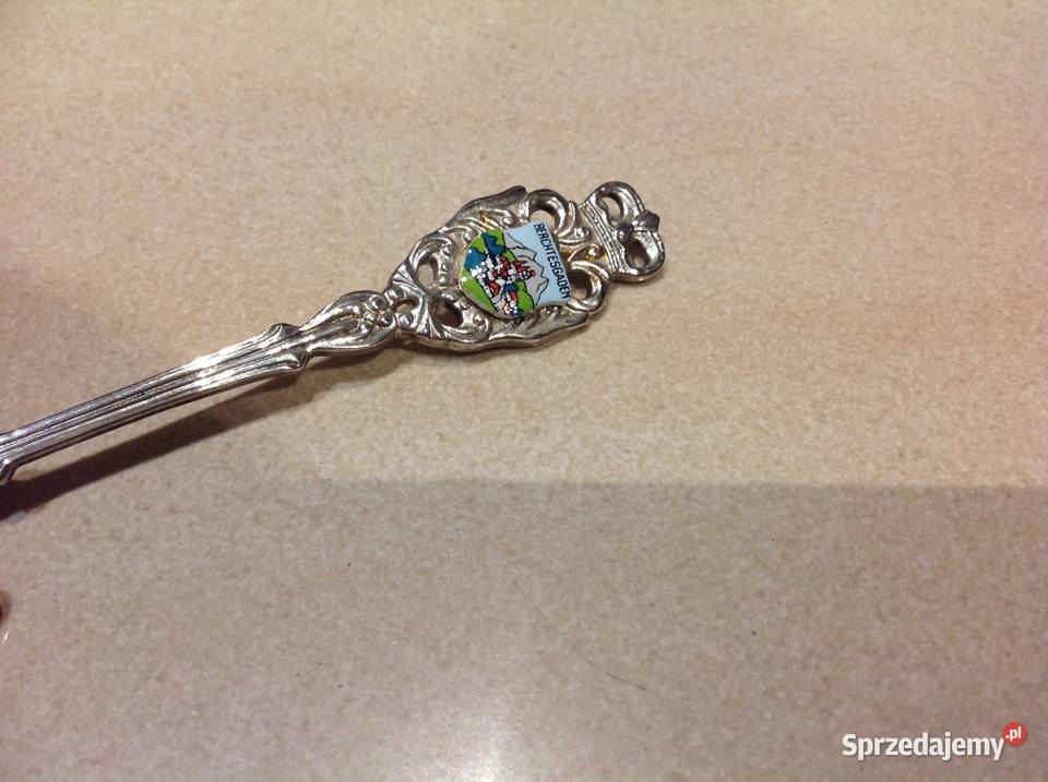 Srebrna Łyżeczka Herbowa BERCHTESGADEN Nowa Sól