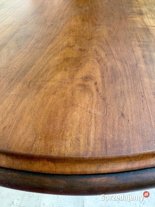 Zestaw stół 4 krzesła rattanowe vintage shabby 76cm Przeworsk