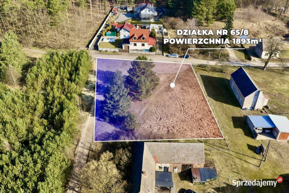 Działka lesie z warunkami zabudowy Leśniów Mały