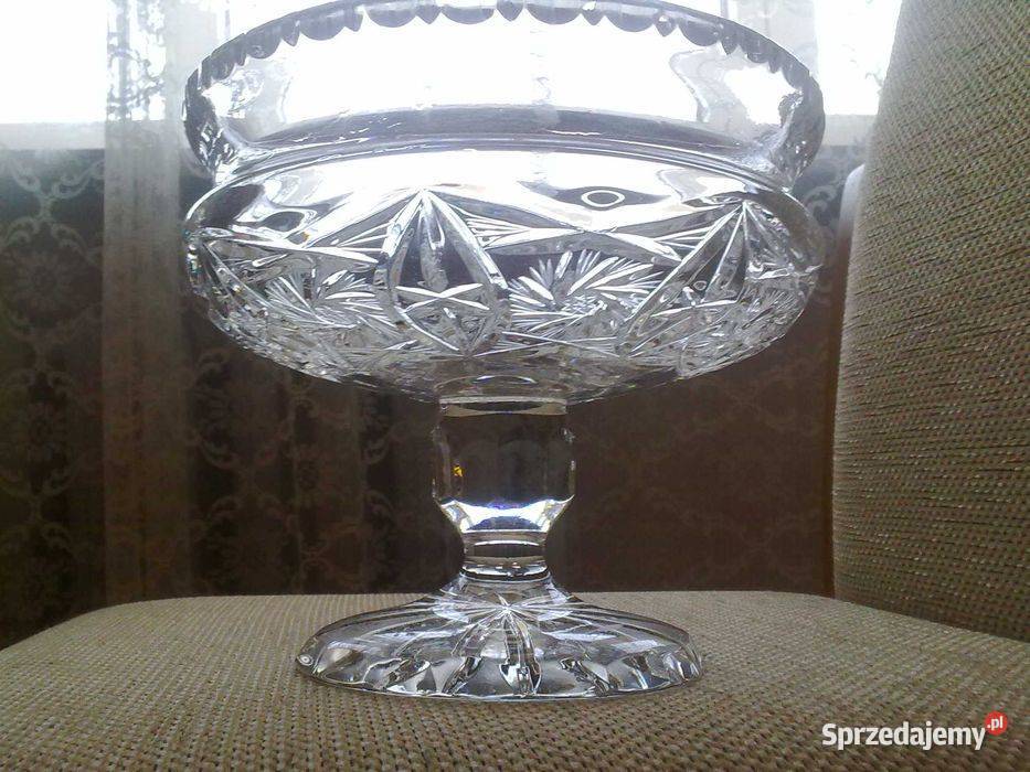 Owocarka patera kryształowa